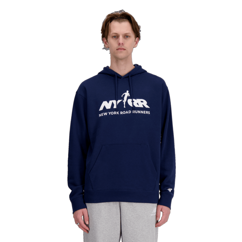 New Balance Men's Run For Life Graphic French Terry Hoodie Mens Apparel Sweatshirts & Fleece