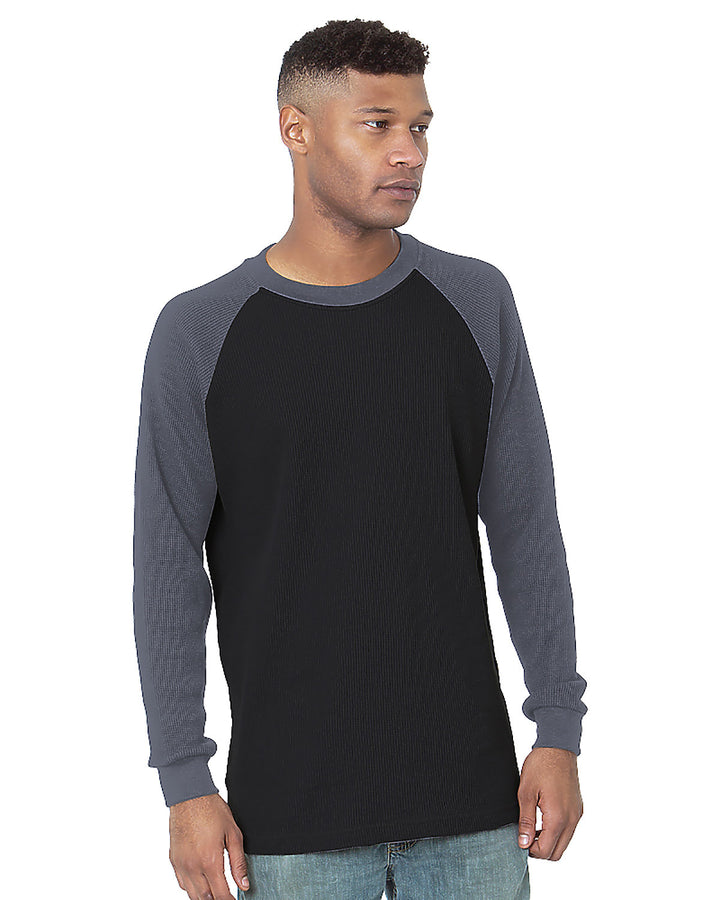 Bayside Heavyweight Waffle Knit Thermal Raglan Bayside