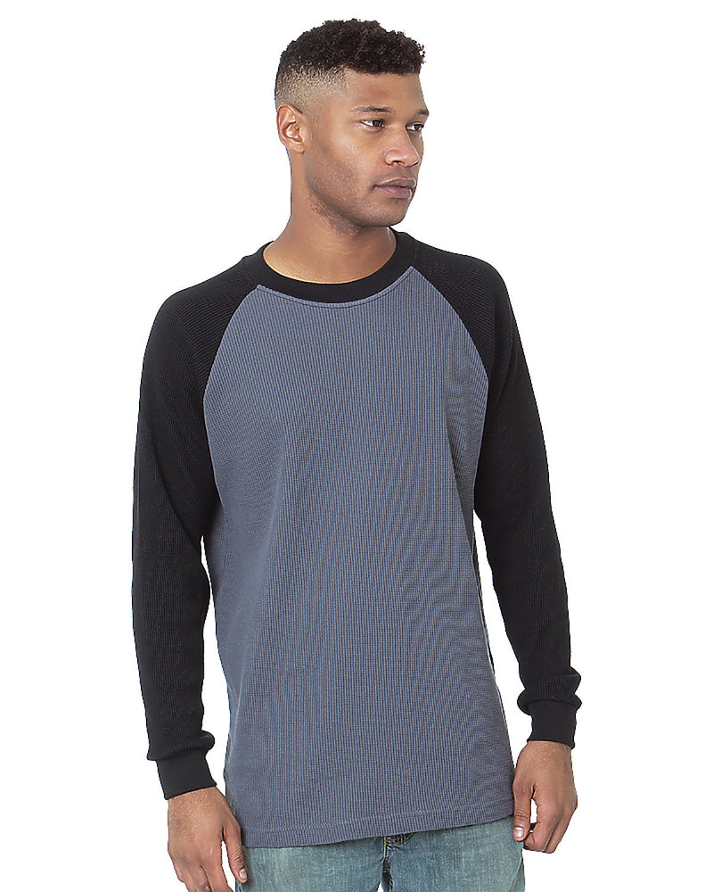 Bayside Heavyweight Waffle Knit Thermal Raglan Bayside