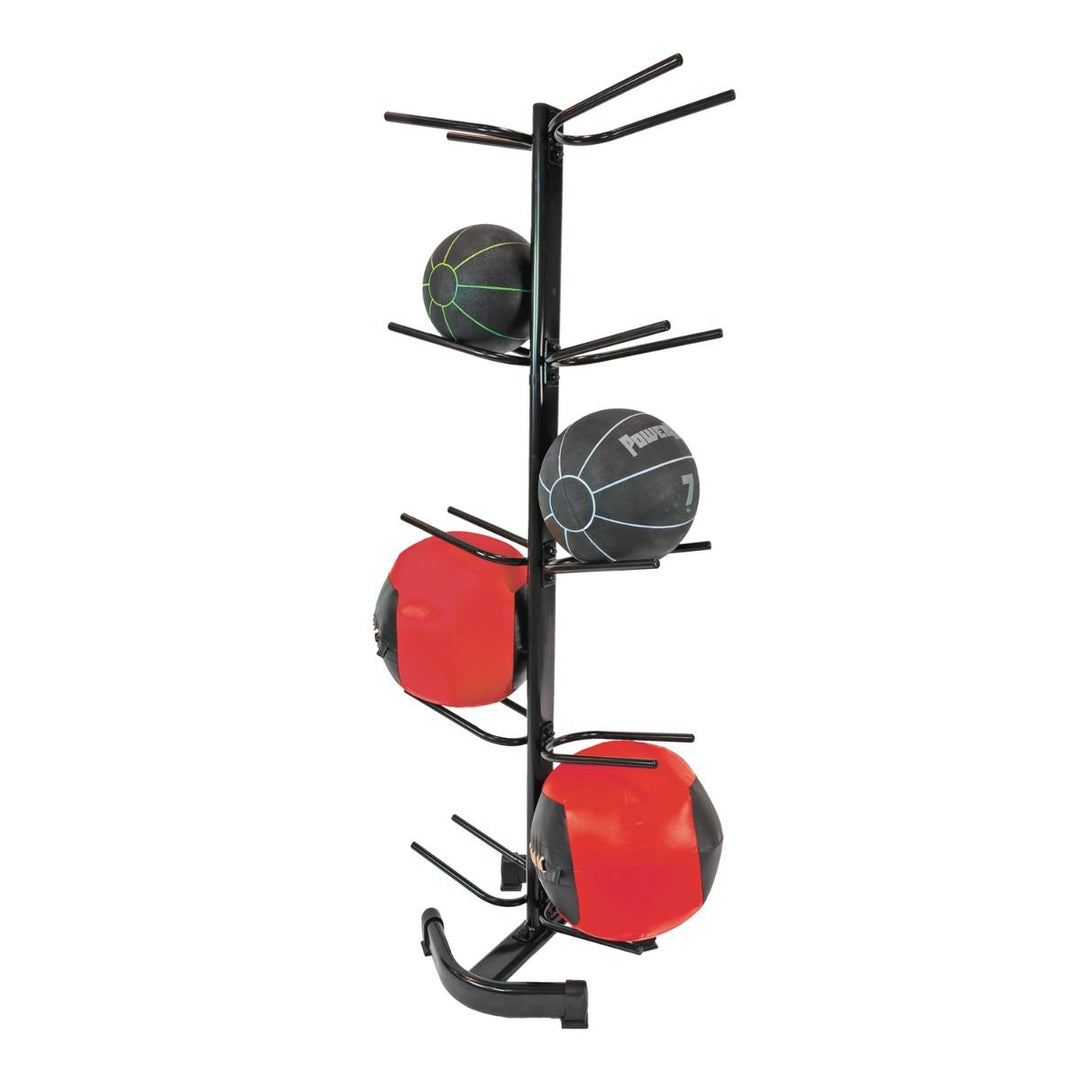 Gill Athletics Medicine Ball Rack; Double Sided Sports Equipment All