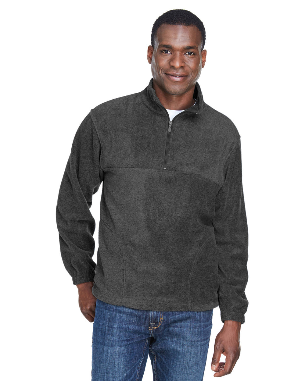 Harriton Adult 8 oz. Quarter-Zip Fleece Pullover Harriton