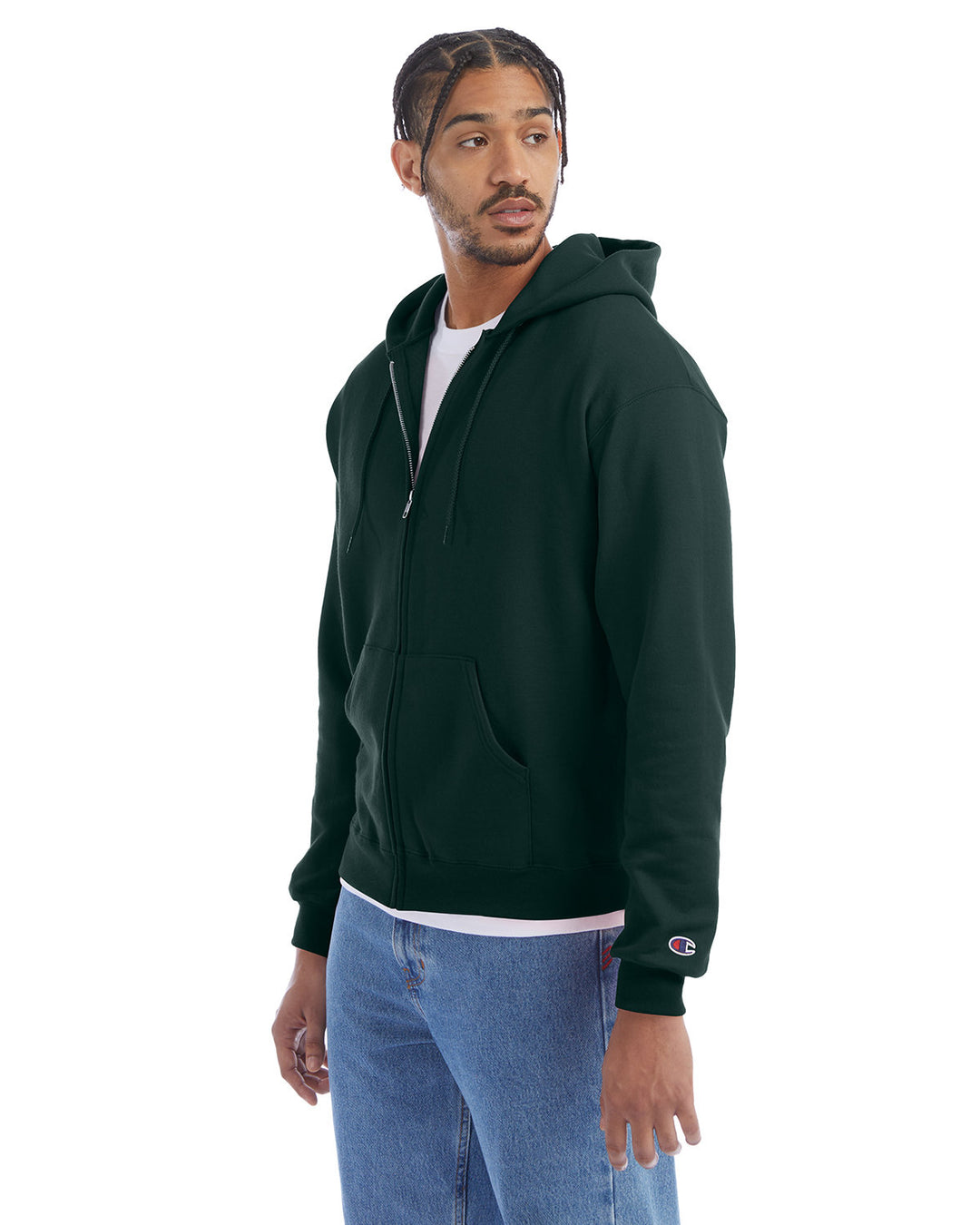 Champion Adult Powerblend® Full-Zip Hooded Sweatshirt Champion