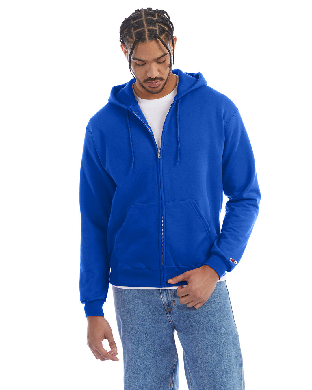 Champion Adult Powerblend® Full-Zip Hooded Sweatshirt Champion