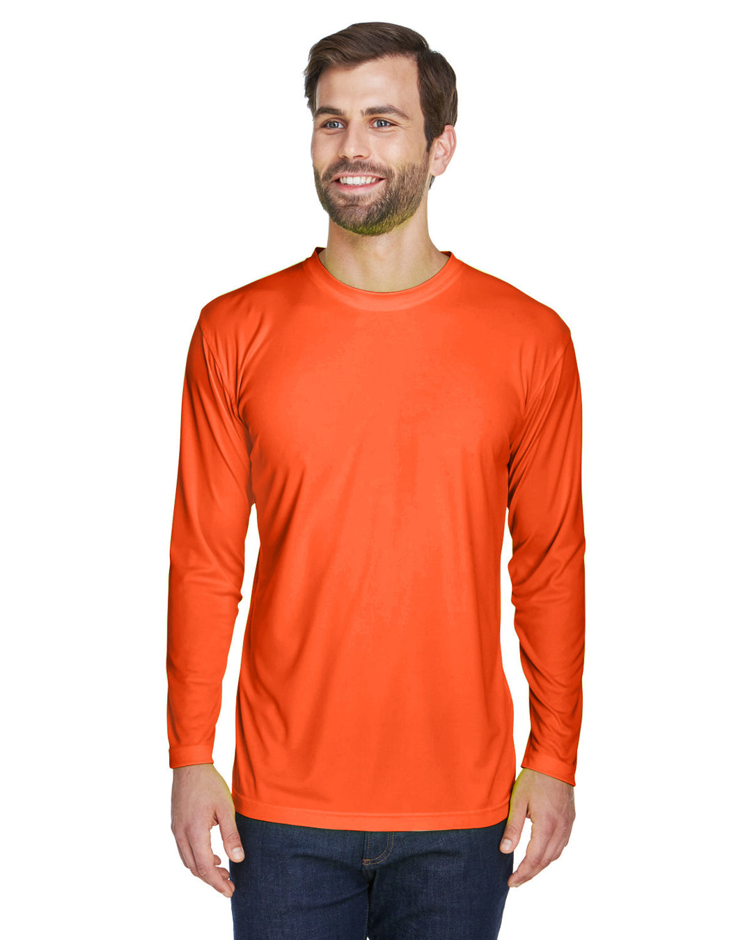 Adult Cool & Dry Sport Long-Sleeve Performance Interlock T-Shirt T-Shirts