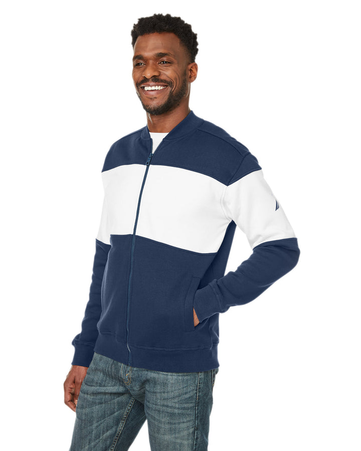 Nautica Anchor Bomber Full-Zip Fleece Jacket Nautica