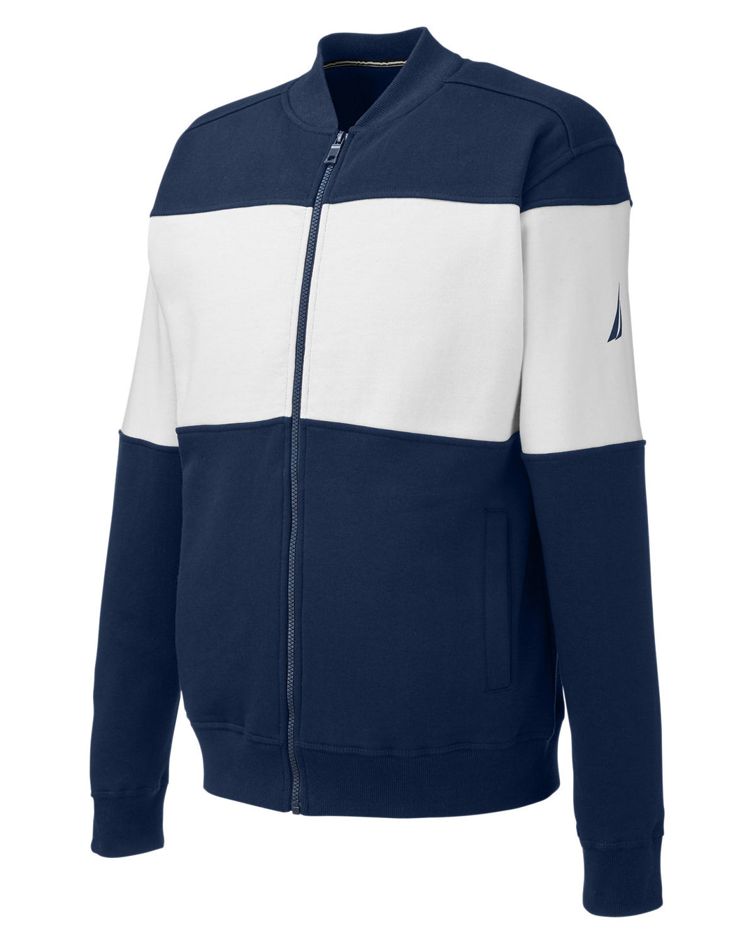 Nautica Anchor Bomber Full-Zip Fleece Jacket Nautica