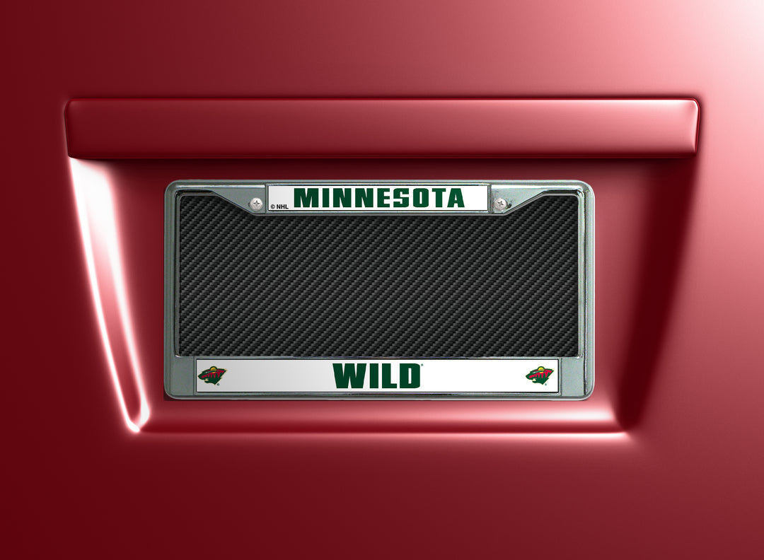 NHL Minnesota Wild Chrome License Plate Frame Fan Gear NHL Minnesota Wild