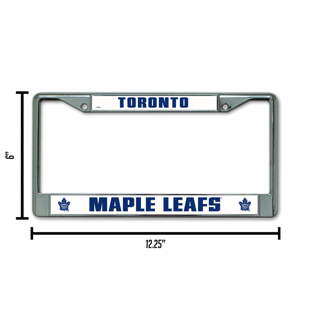 NHL Toronto Maple Leafs Chrome License Plate Frame Fan Gear NHL Toronto Maple Leafs