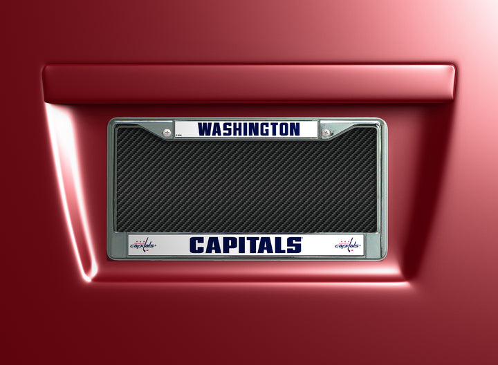 NHL Washington Capitals Chrome License Plate Frame Fan Gear NHL Washington Capitals