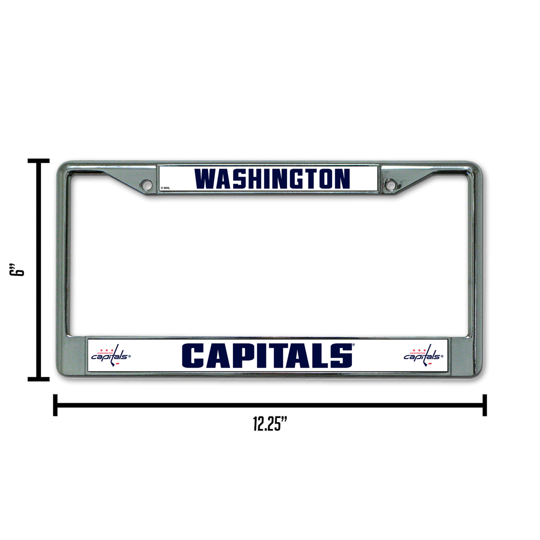 NHL Washington Capitals Chrome License Plate Frame Fan Gear NHL Washington Capitals