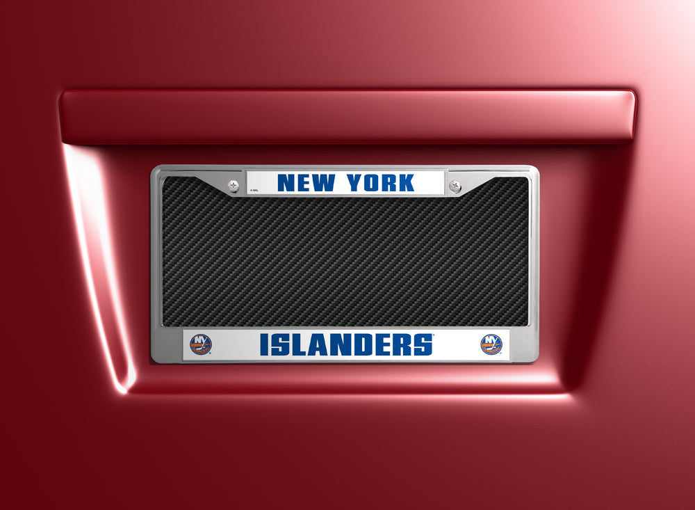 NHL New York Islanders Chrome License Plate Frame Fan Gear NHL New York Islanders