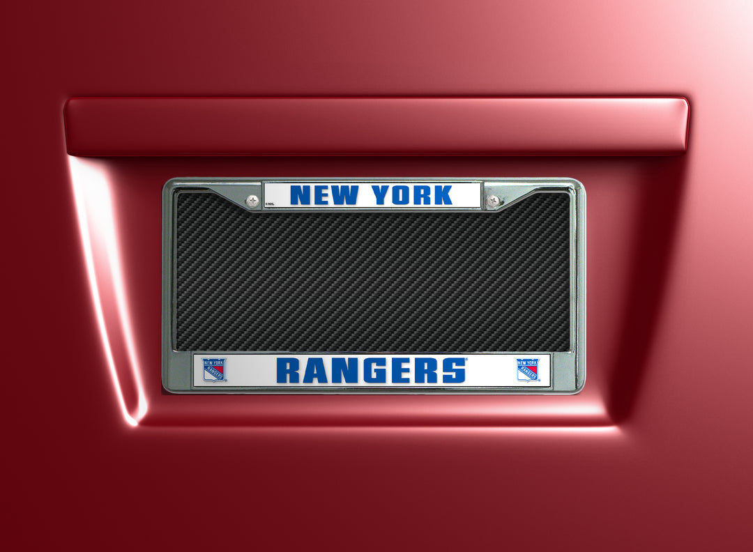 NHL New York Rangers Chrome License Plate Frame Fan Gear NHL New York Rangers