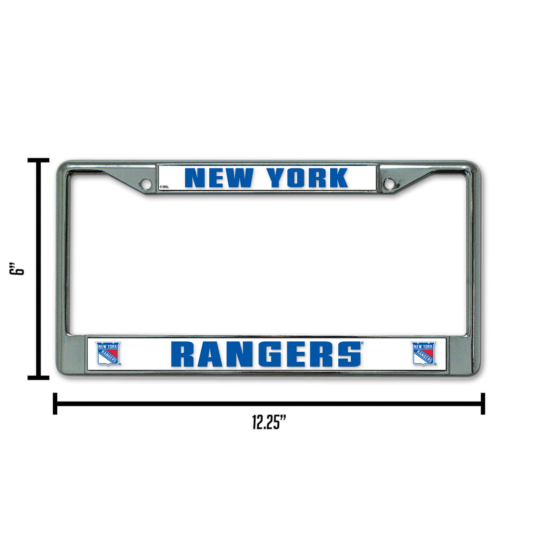 NHL New York Rangers Chrome License Plate Frame Fan Gear NHL New York Rangers