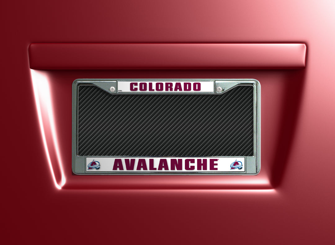 NHL Colorado Avalanche Chrome License Plate Frame Fan Gear NHL Colorado Avalanche