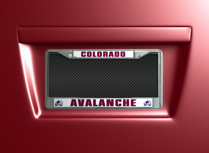 NHL Colorado Avalanche Chrome License Plate Frame Fan Gear NHL Colorado Avalanche