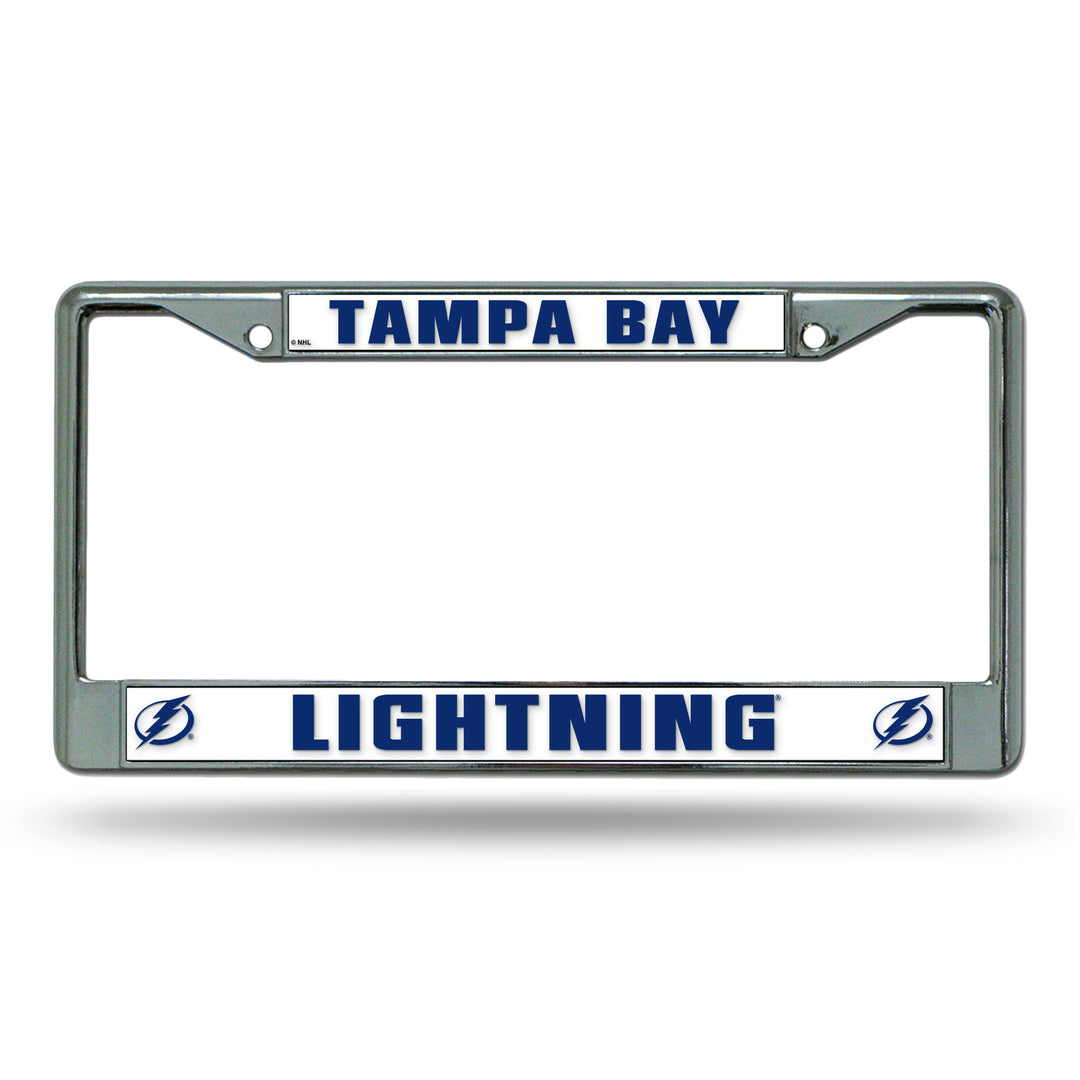 NHL Tampa Bay Lightning Chrome License Plate Frame Fan Gear NHL Tampa Bay Lightning