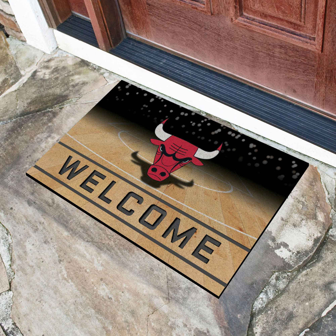 Fanmats Chicago Bulls Rubber Door Mat - 18" x 30"