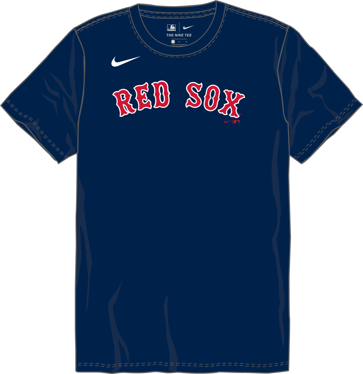 Nike Boston Red Sox Youth Institutional Short Sleeve Crew Neck Tee Fan Gear MLB Boston Red Sox