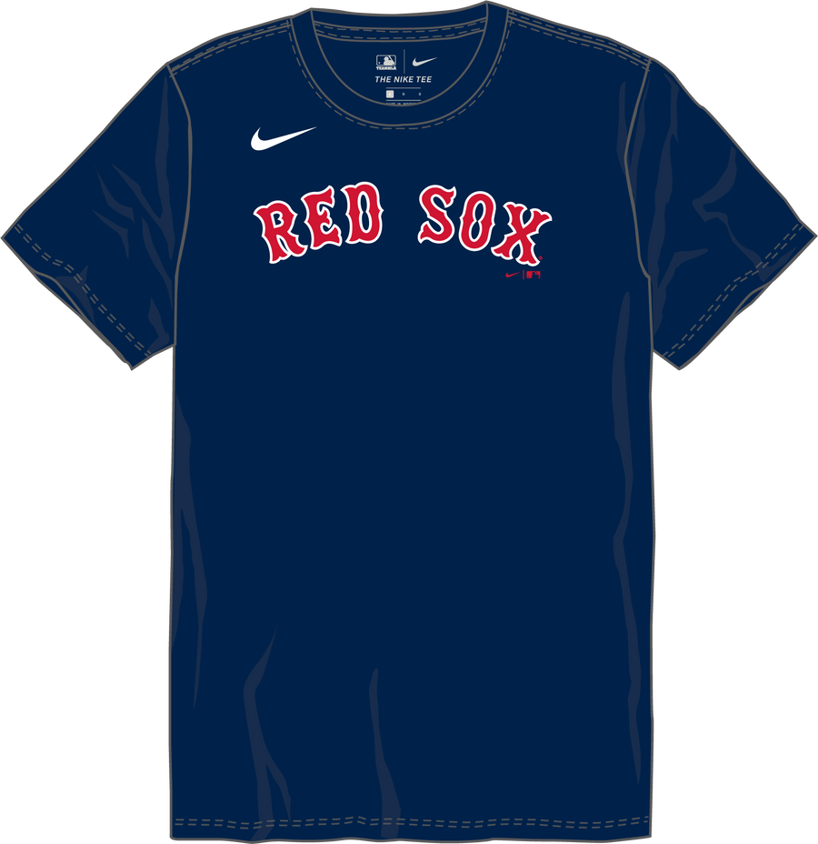 Nike Boston Red Sox Youth Institutional Short Sleeve Crew Neck Tee Fan Gear MLB Boston Red Sox