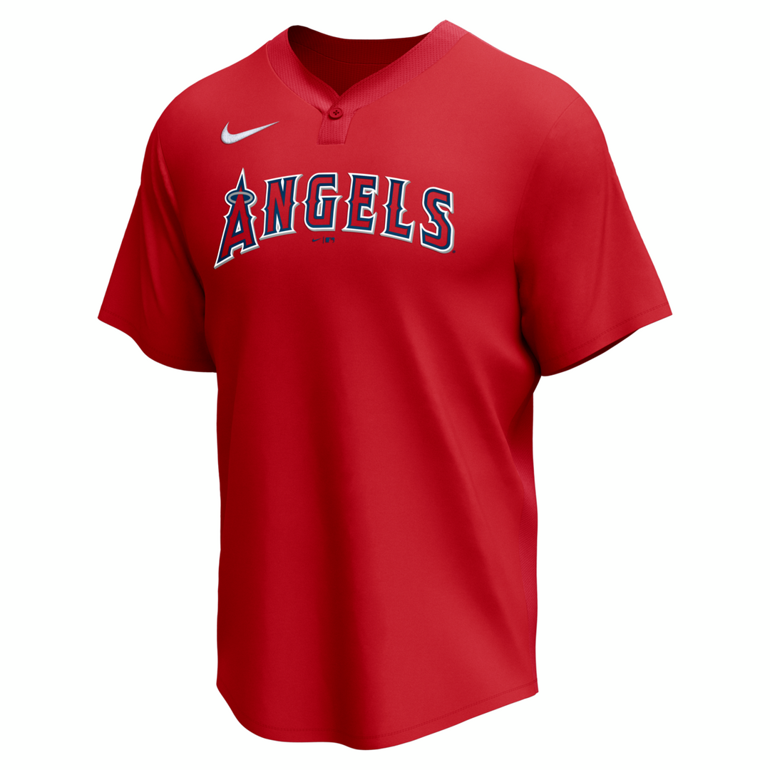 Nike Los Angeles Angels Adult Institutional 1 Button Pullover Fan Gear MLB Los Angeles Angels