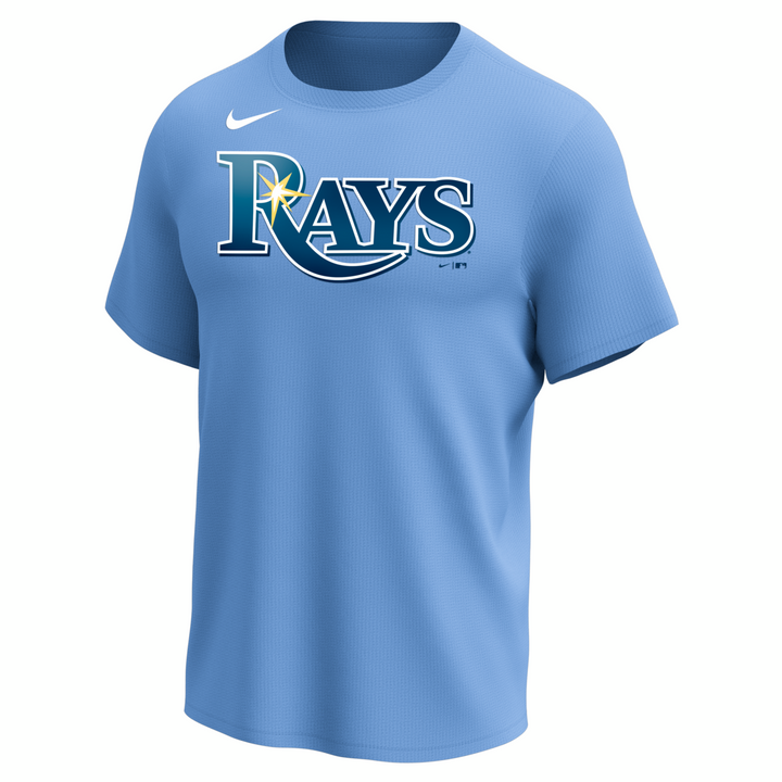 Nike Tampa Bay Rays Adult Institutional Short Sleeve Crew Neck Tee Fan Gear MLB Tampa Bay Rays