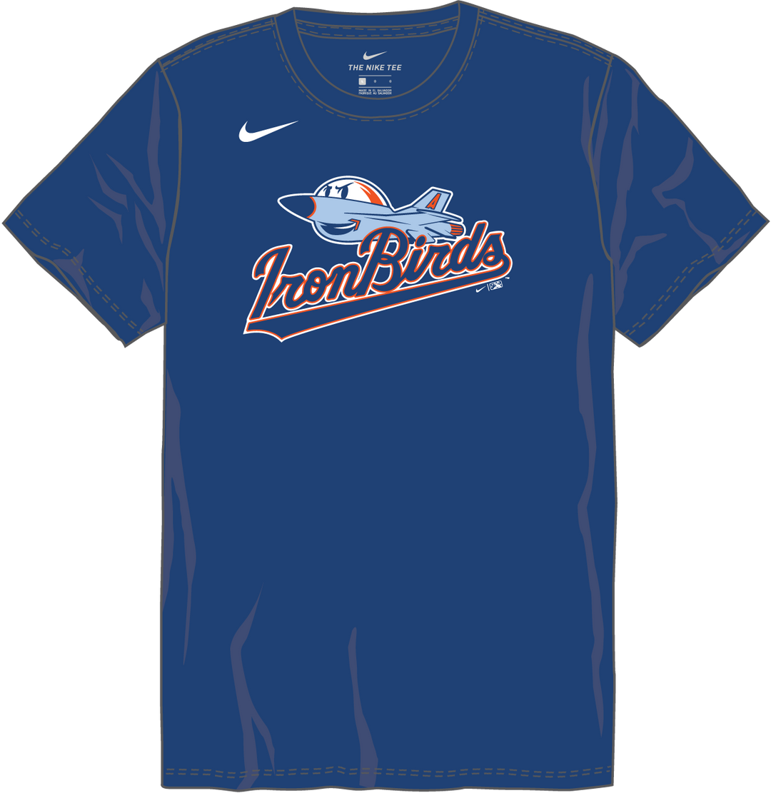 Nike Aberdeen Ironbirds Youth Institutional Short Sleeve Cotton Tee Fan Gear MiLB Aberdeen Ironbirds