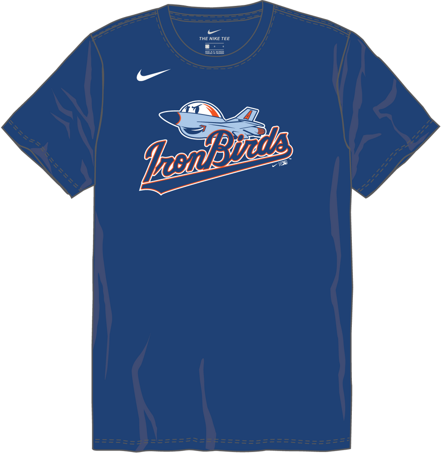 Nike Aberdeen Ironbirds Youth Institutional Short Sleeve Cotton Tee Fan Gear MiLB Aberdeen Ironbirds