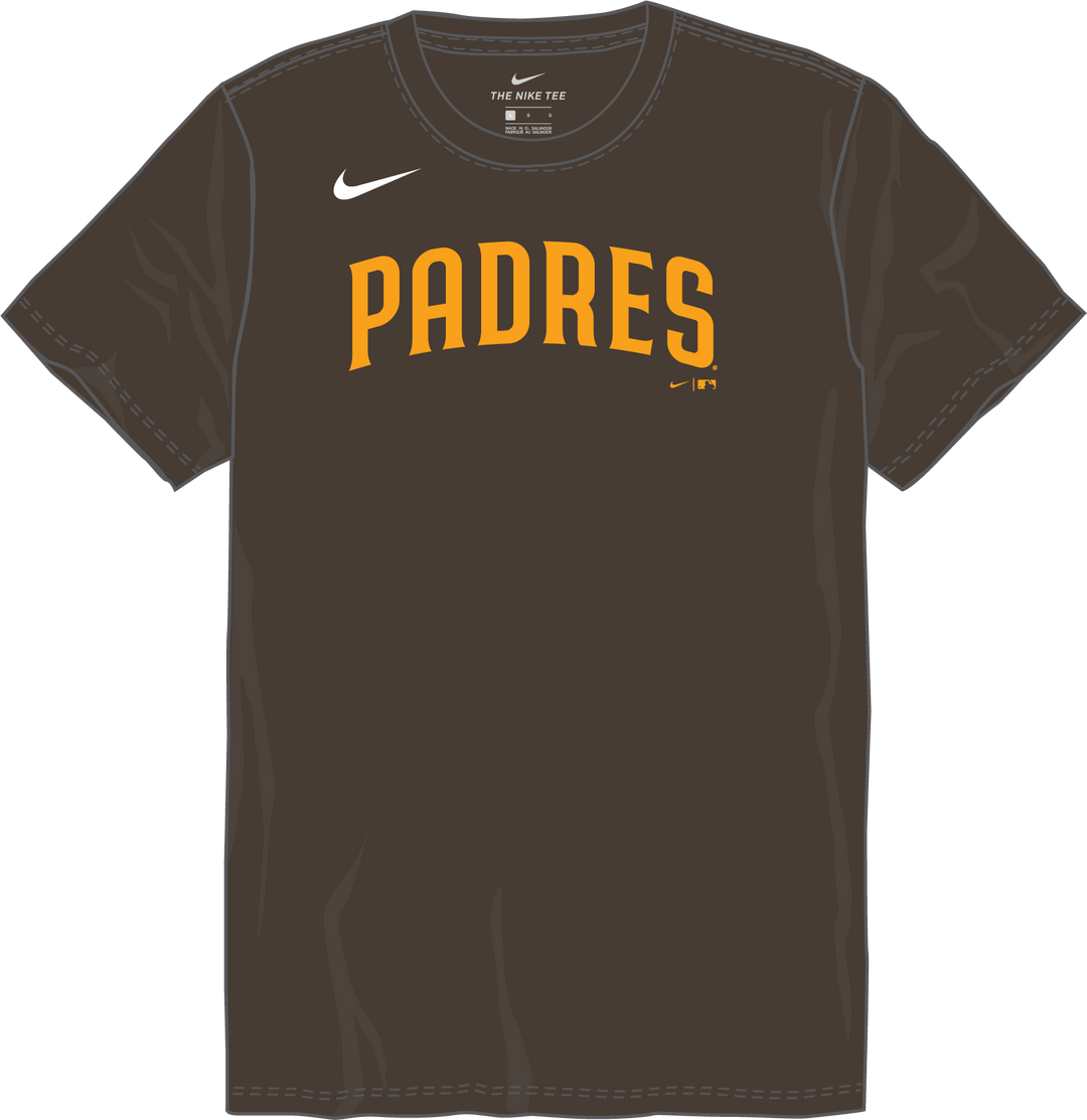 Nike San Diego Padres Youth Institutional Short Sleeve Cotton Tee Fan Gear MLB San Diego Padres