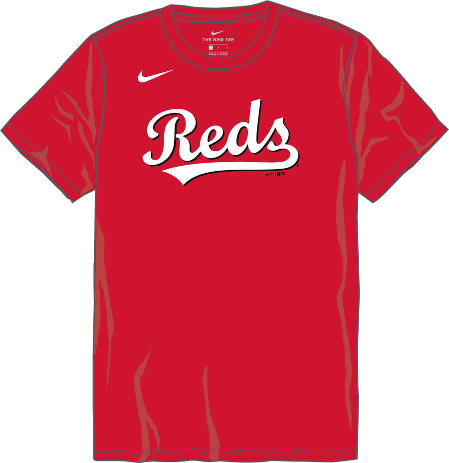 Nike Cincinnati Reds Youth Institutional Short Sleeve Cotton Tee Fan Gear MLB Cincinnati Reds