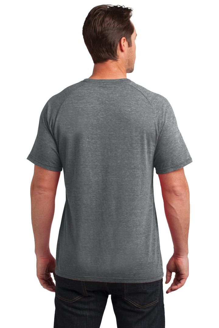 District Made Men's Tri-Blend Pocket Tee. DM340 District