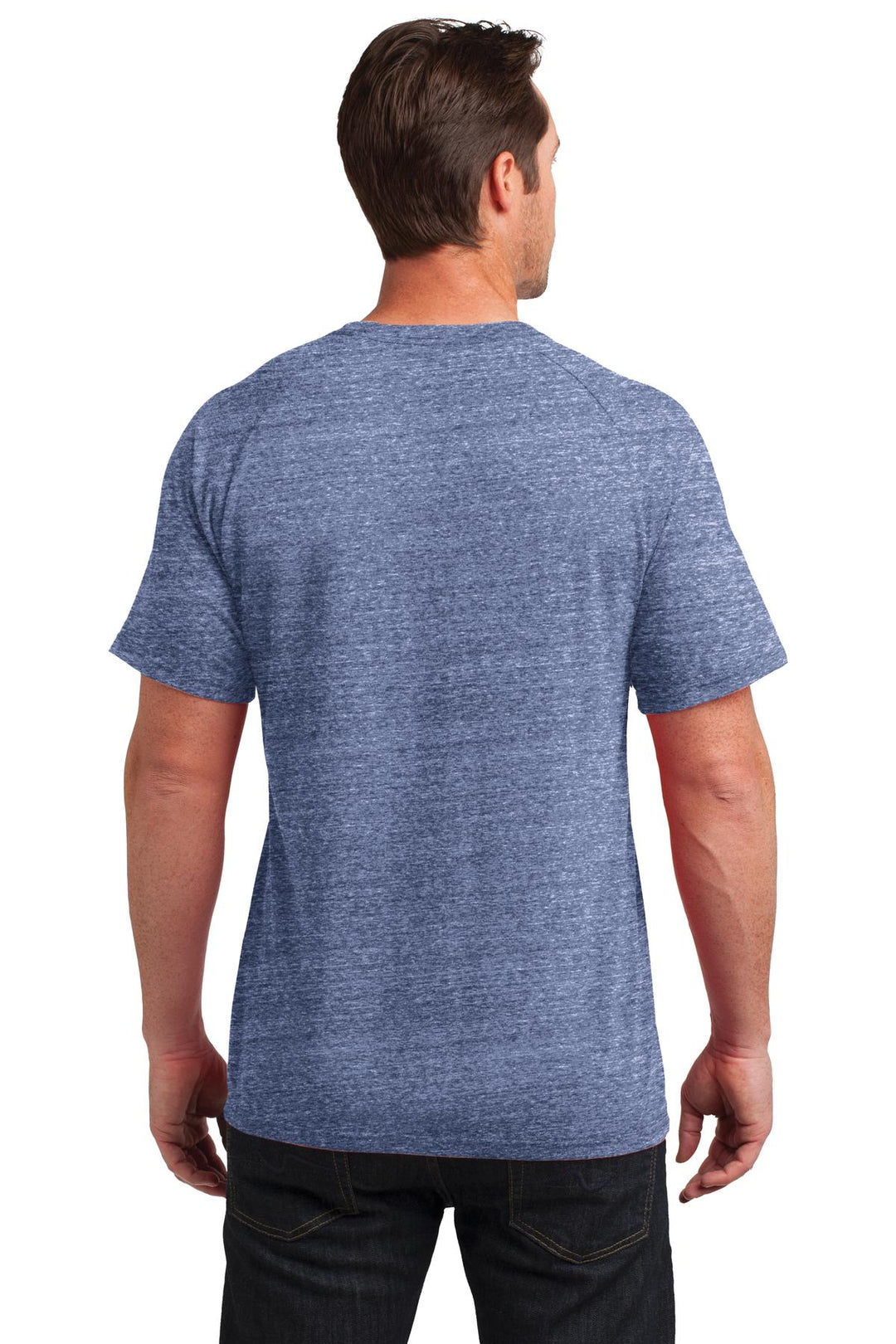 District Made Men's Tri-Blend Pocket Tee. DM340 District