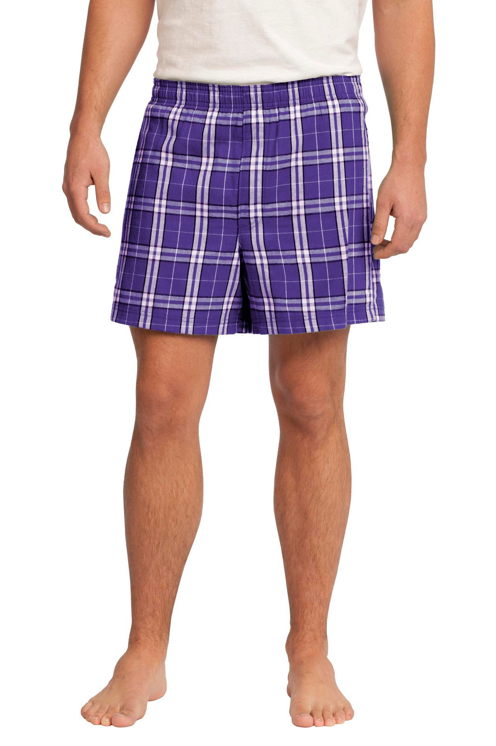 District Young Men's Flannel Plaid Boxer. DT1801 District