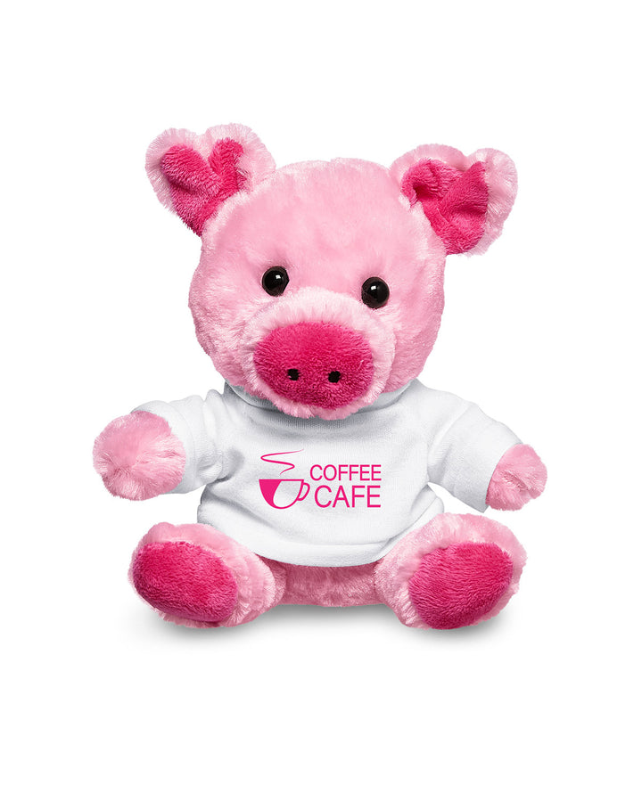 Prime Line 7" Plush Pig With T-Shirt Prime Line