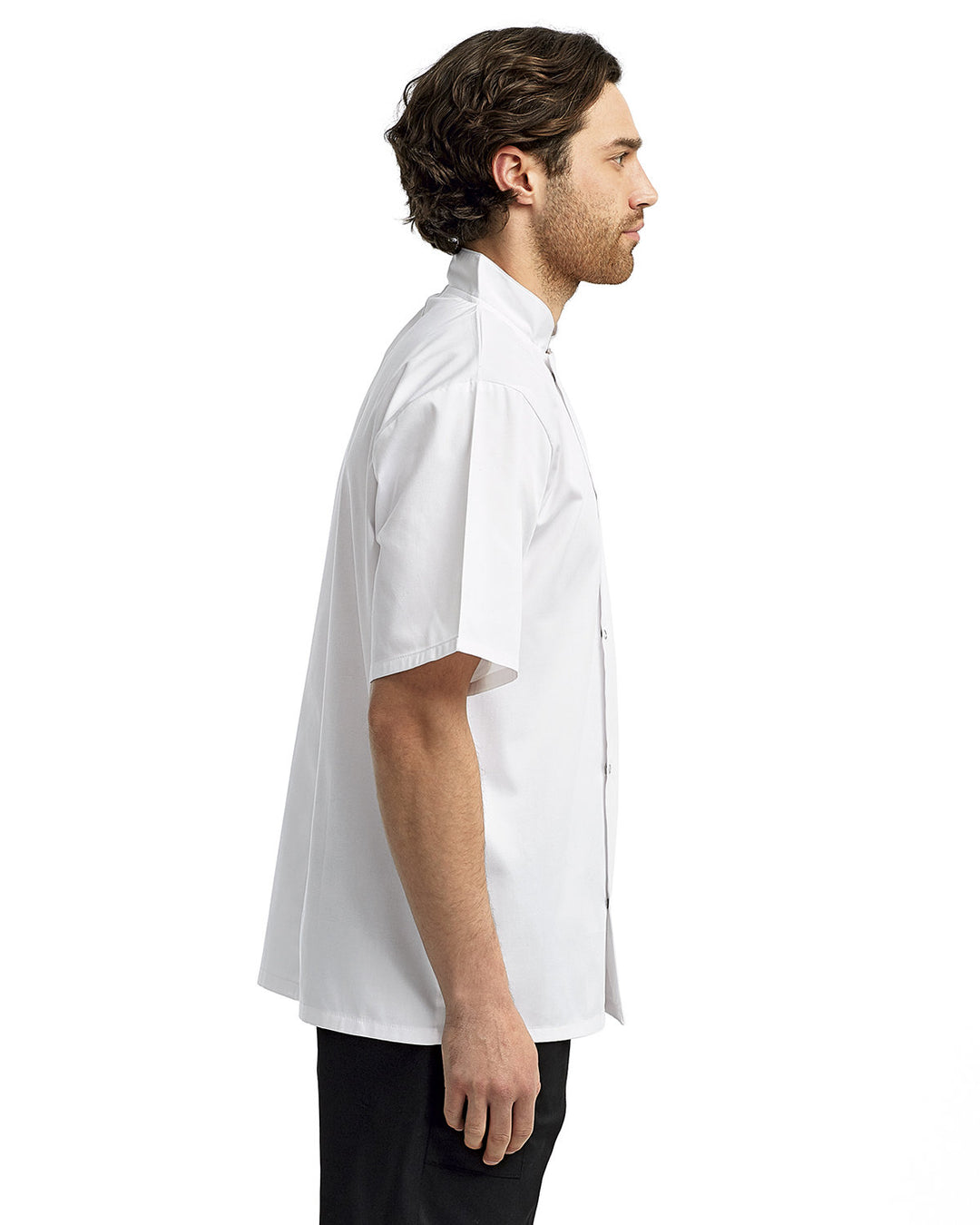 Artisan Collection by Reprime Unisex Studded Front Short-Sleeve Chef's Jacket Reprime