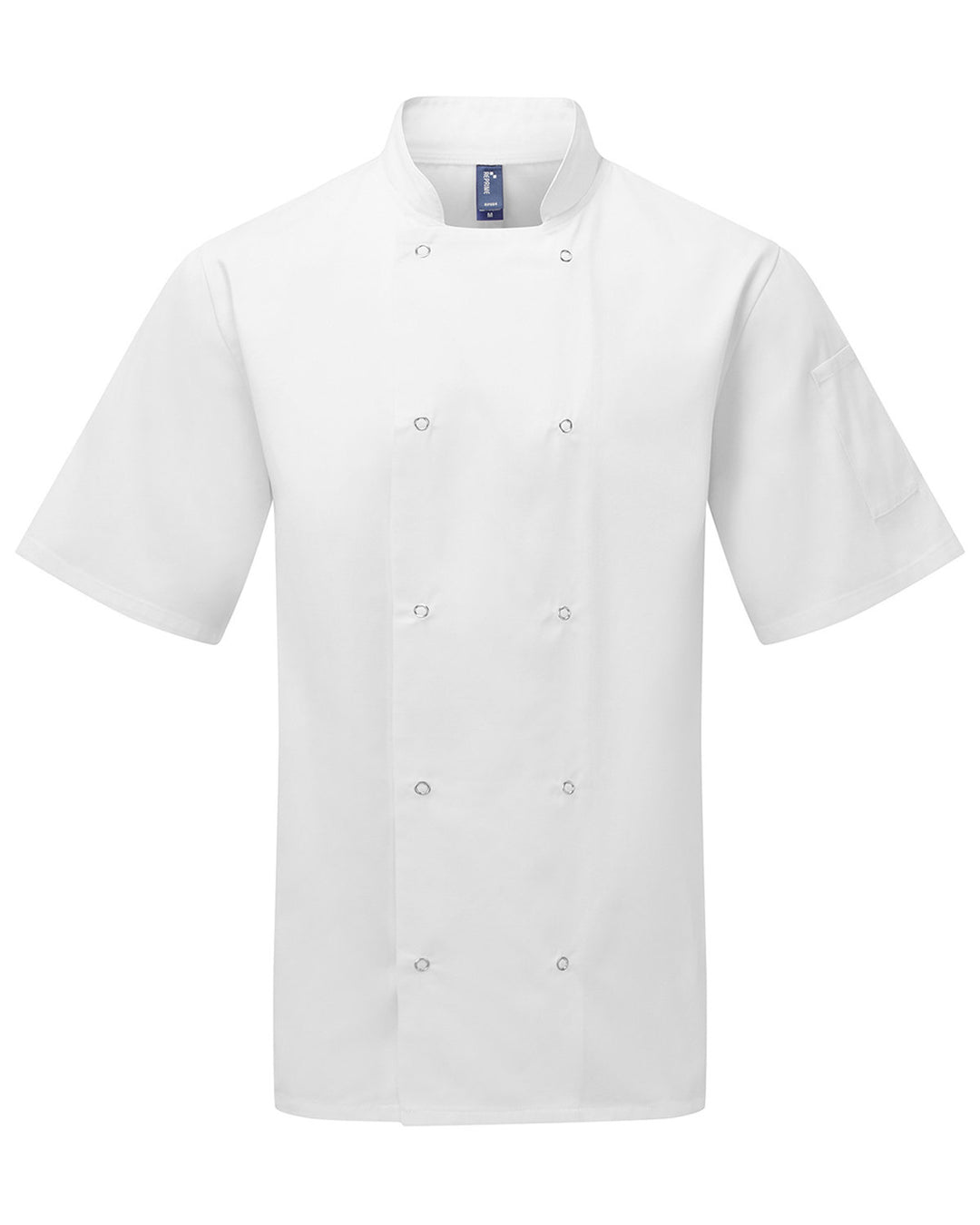 Artisan Collection by Reprime Unisex Studded Front Short-Sleeve Chef's Jacket Reprime