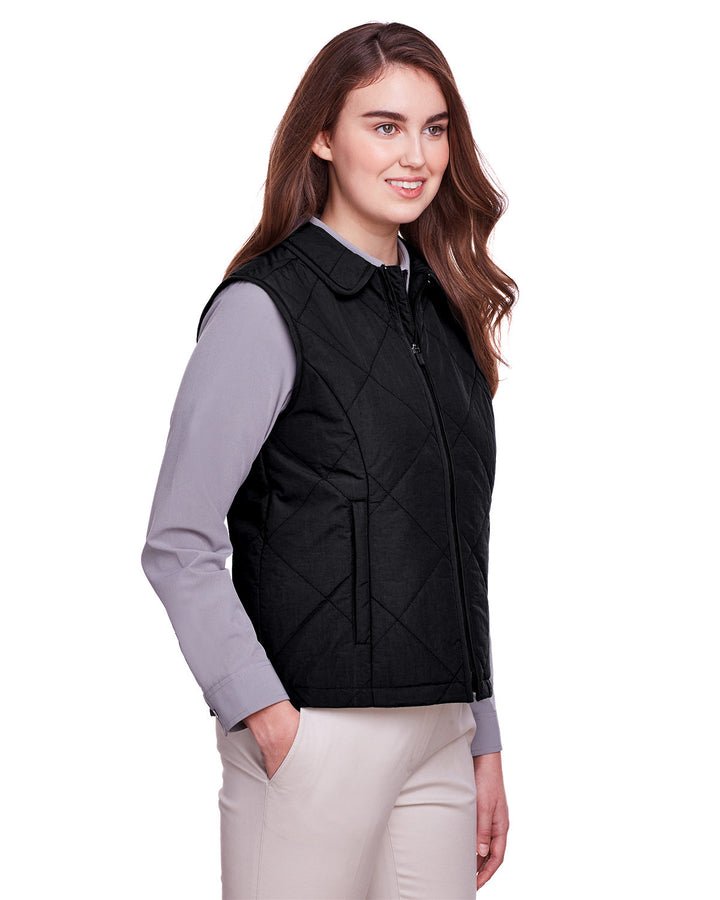 UltraClub Ladies' Dawson Quilted Hacking Vest UltraClub