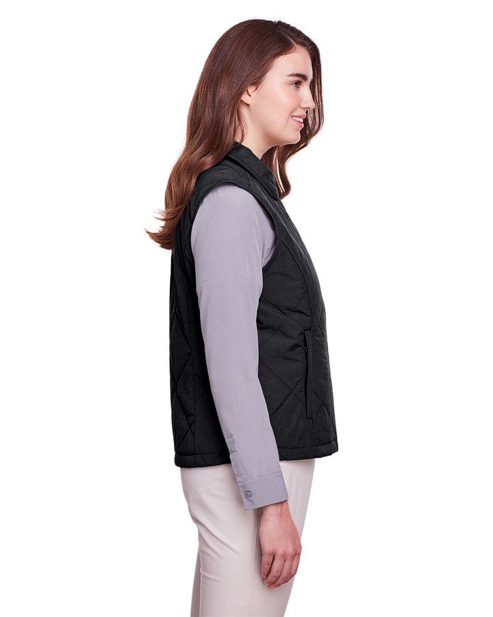 UltraClub Ladies' Dawson Quilted Hacking Vest UltraClub