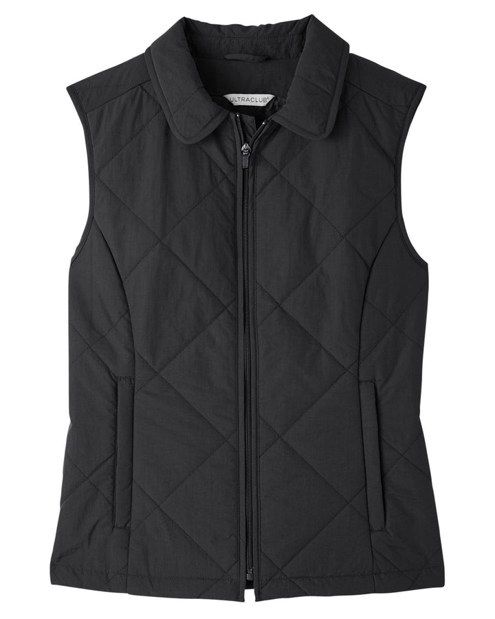 UltraClub Ladies' Dawson Quilted Hacking Vest UltraClub