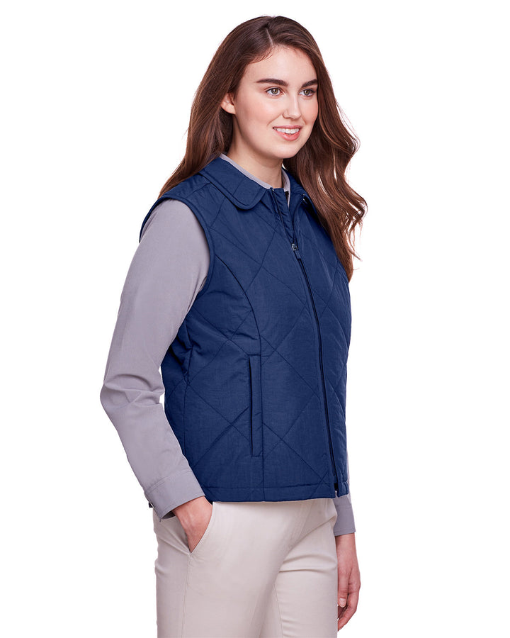 UltraClub Ladies' Dawson Quilted Hacking Vest UltraClub