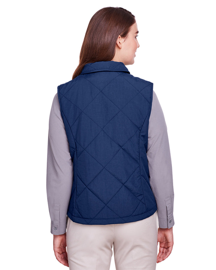 UltraClub Ladies' Dawson Quilted Hacking Vest UltraClub