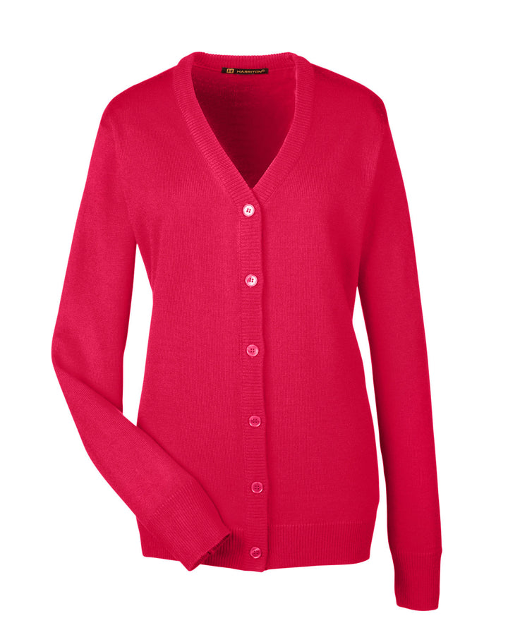 Harriton Ladies' Pilbloc™ V-Neck Button Cardigan Sweater Harriton