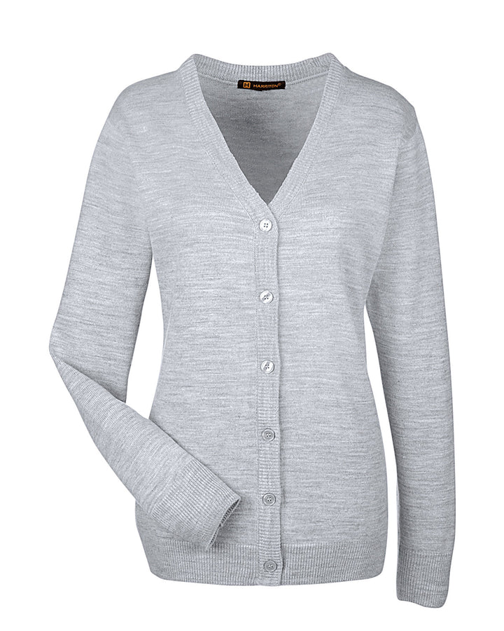 Harriton Ladies' Pilbloc™ V-Neck Button Cardigan Sweater Harriton