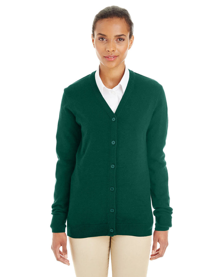 Harriton Ladies' Pilbloc™ V-Neck Button Cardigan Sweater Harriton