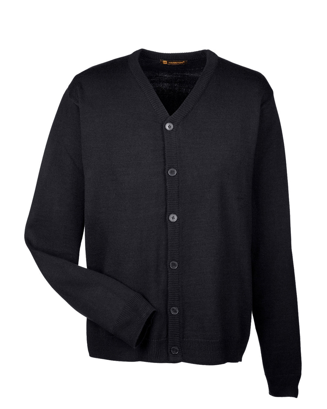 Harriton Men's Pilbloc™ V-Neck Button Cardigan Sweater