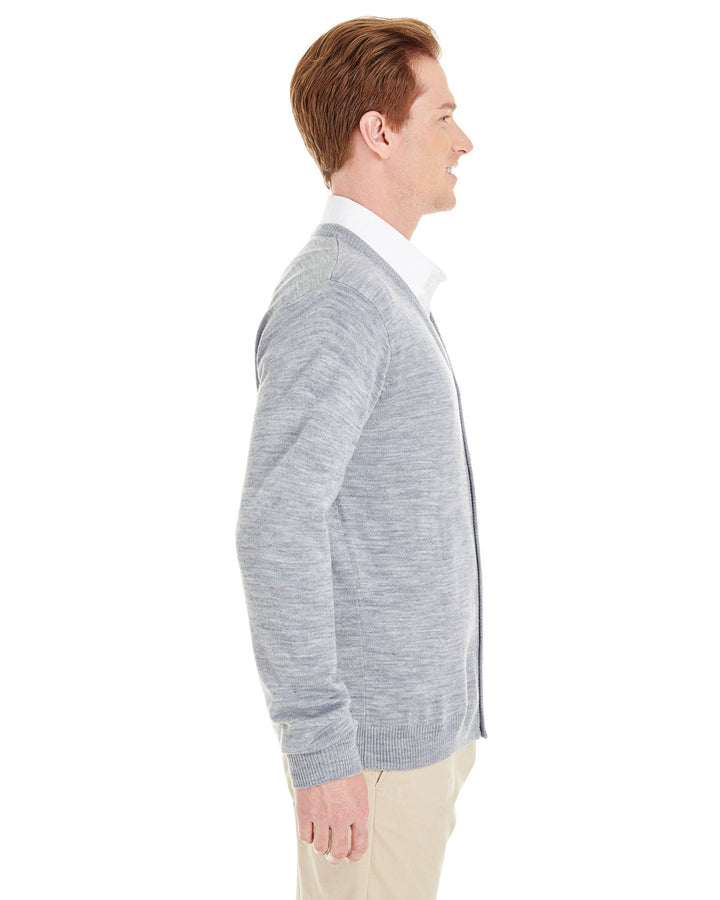 Harriton Men's Pilbloc™ V-Neck Button Cardigan Sweater