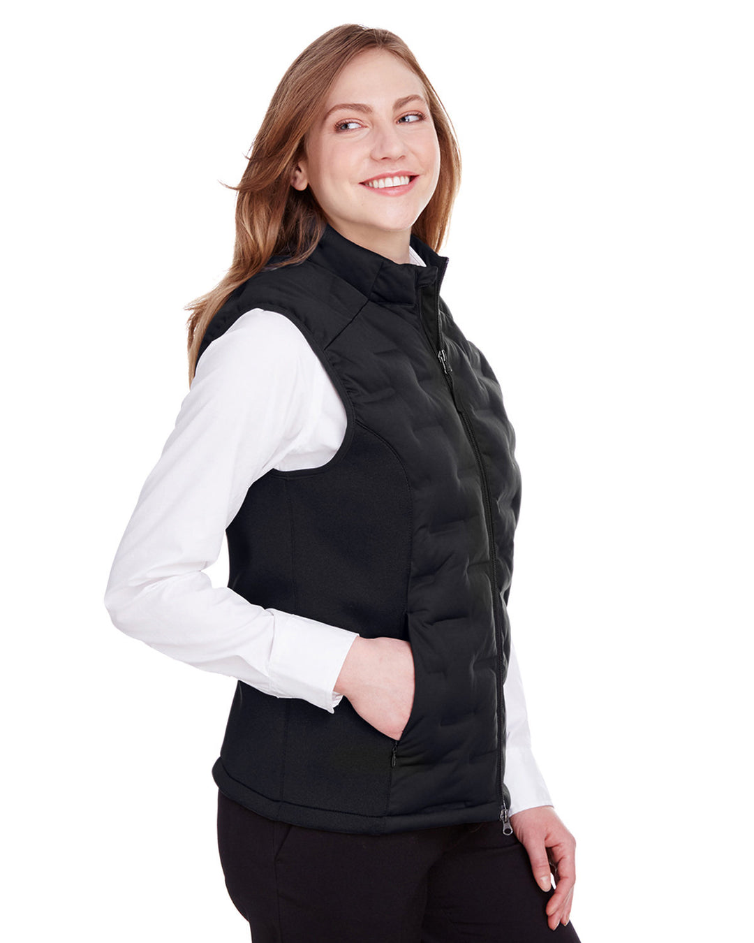 North End Ladies' Loft Pioneer Hybrid Vest North End