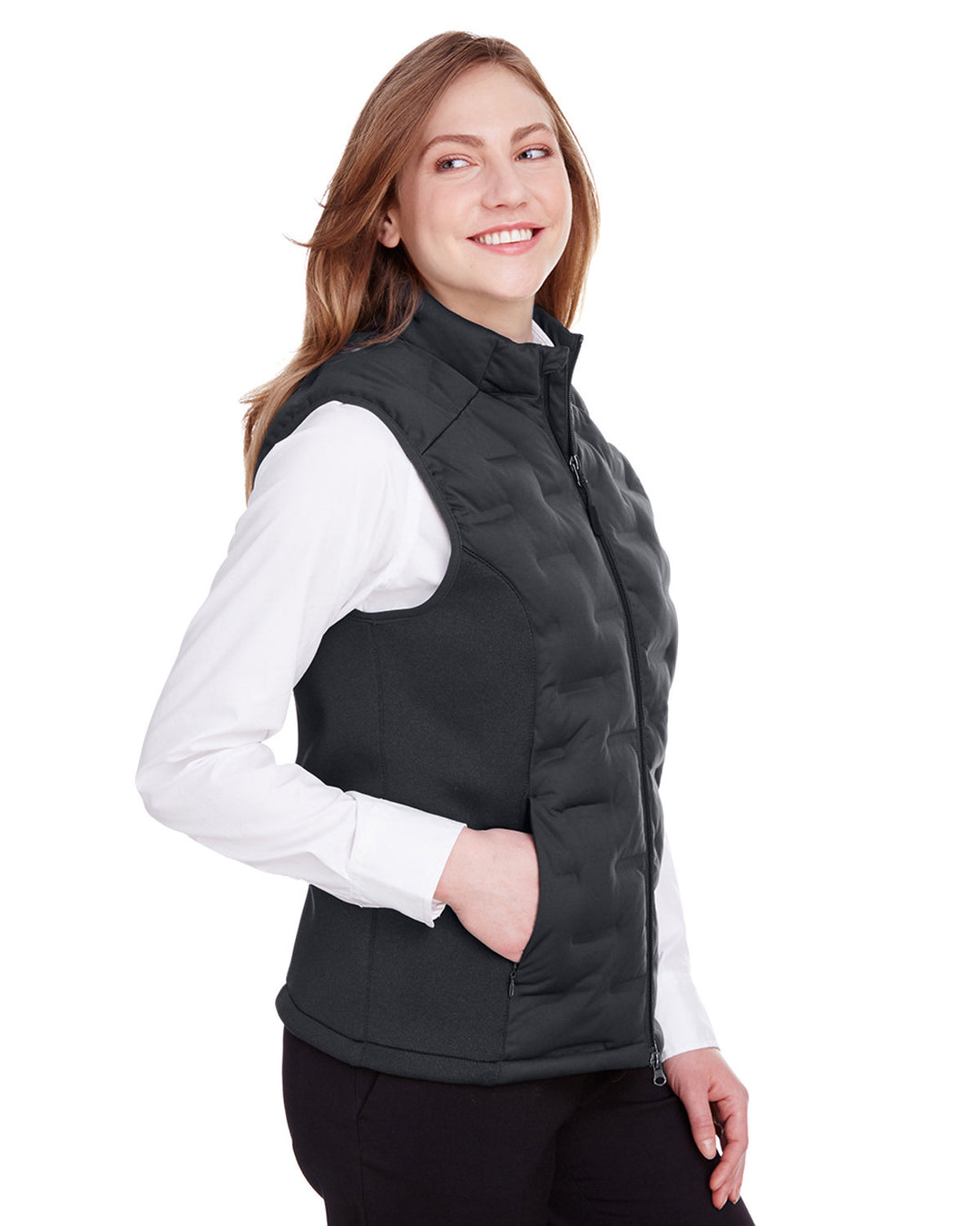 North End Ladies' Loft Pioneer Hybrid Vest North End