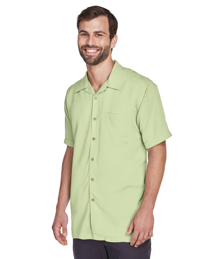 Harriton Men's Bahama Cord Camp Shirt Harriton