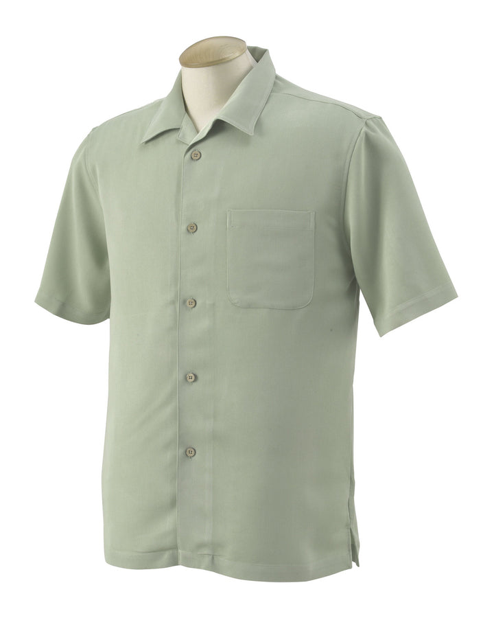 Harriton Men's Bahama Cord Camp Shirt Harriton