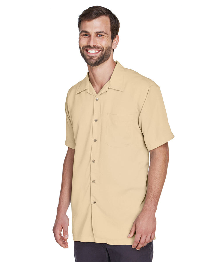 Harriton Men's Bahama Cord Camp Shirt Harriton